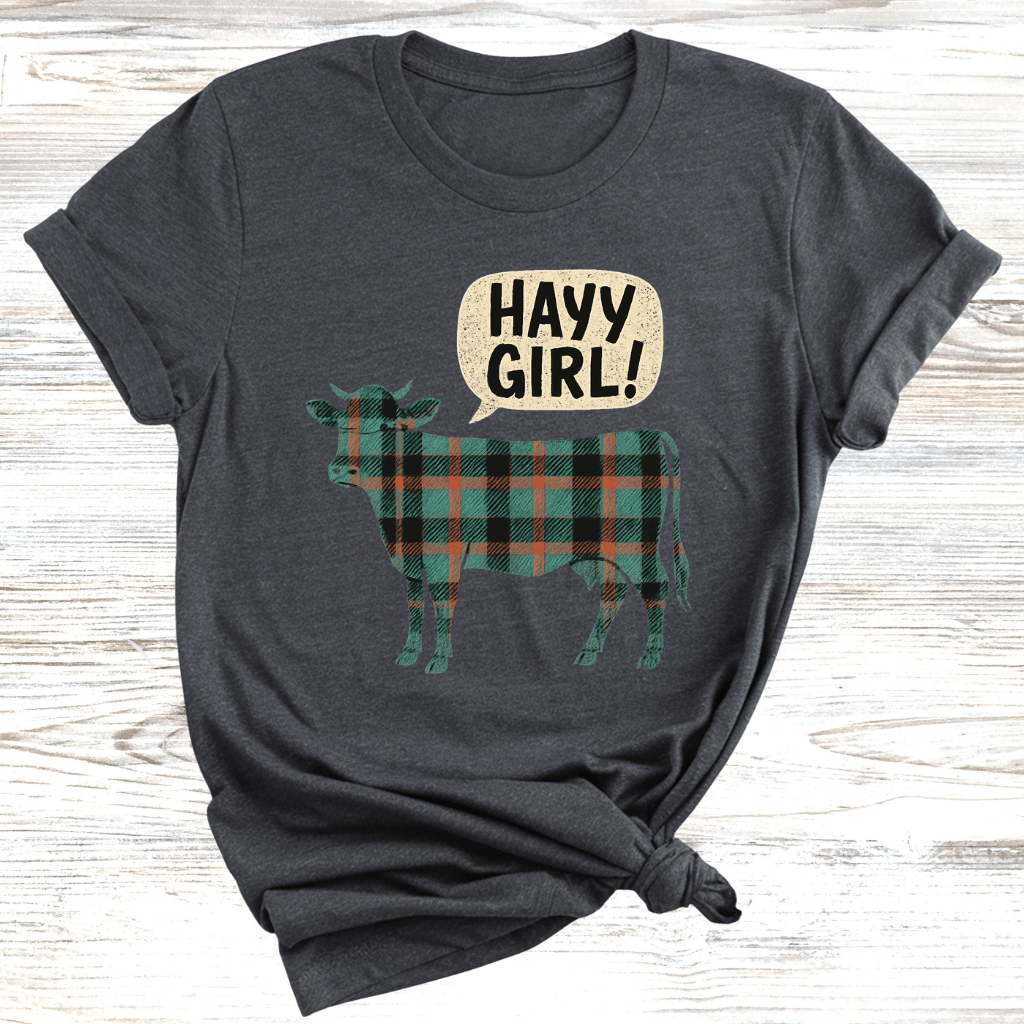 HAYY GIRL! Cow T-Shirt