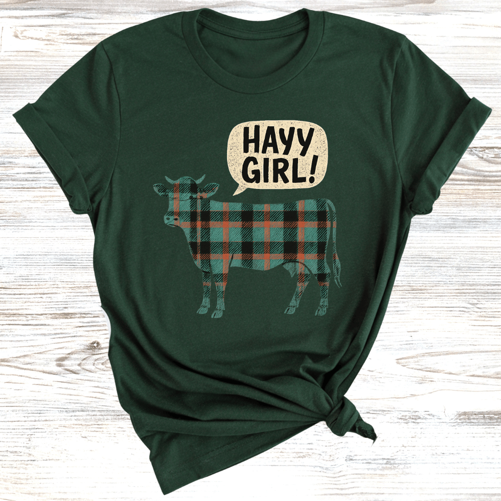 HAYY GIRL! Cow T-Shirt
