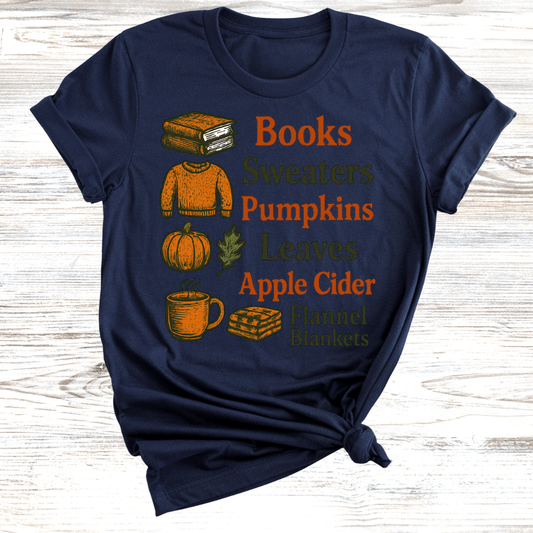 Cozy Fall Vibes List T-Shirt