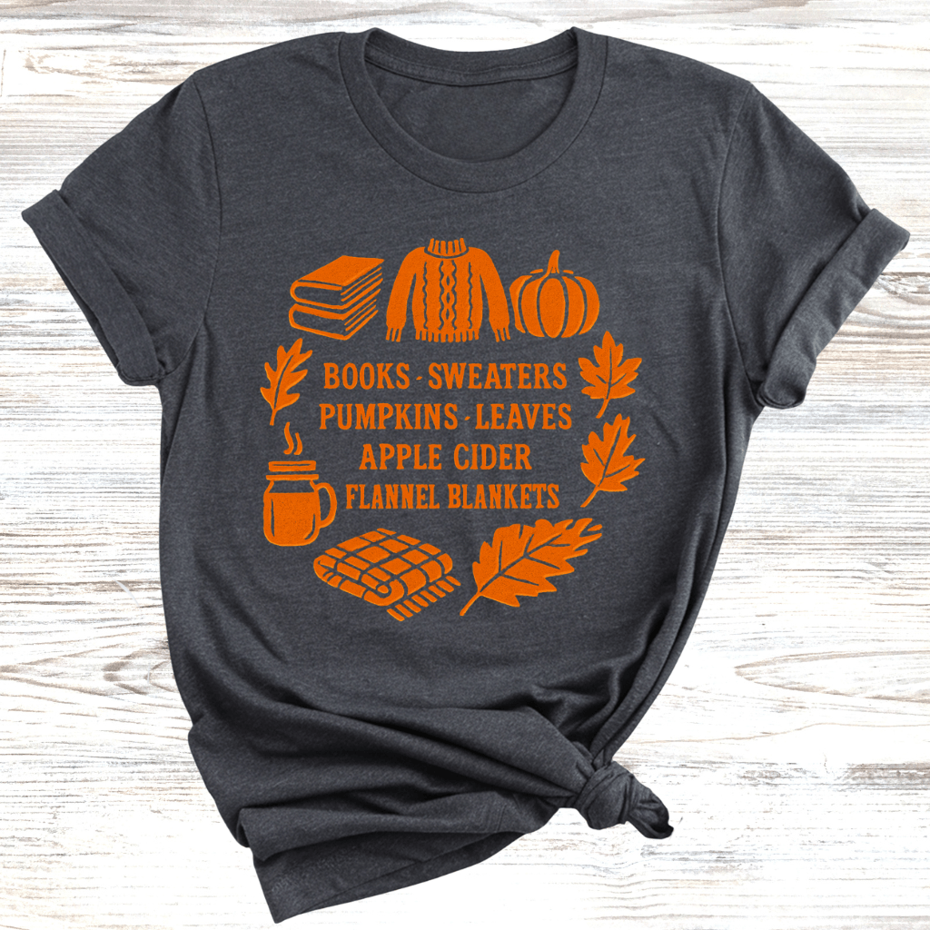 Autumn Vibes List Wreath T-Shirt