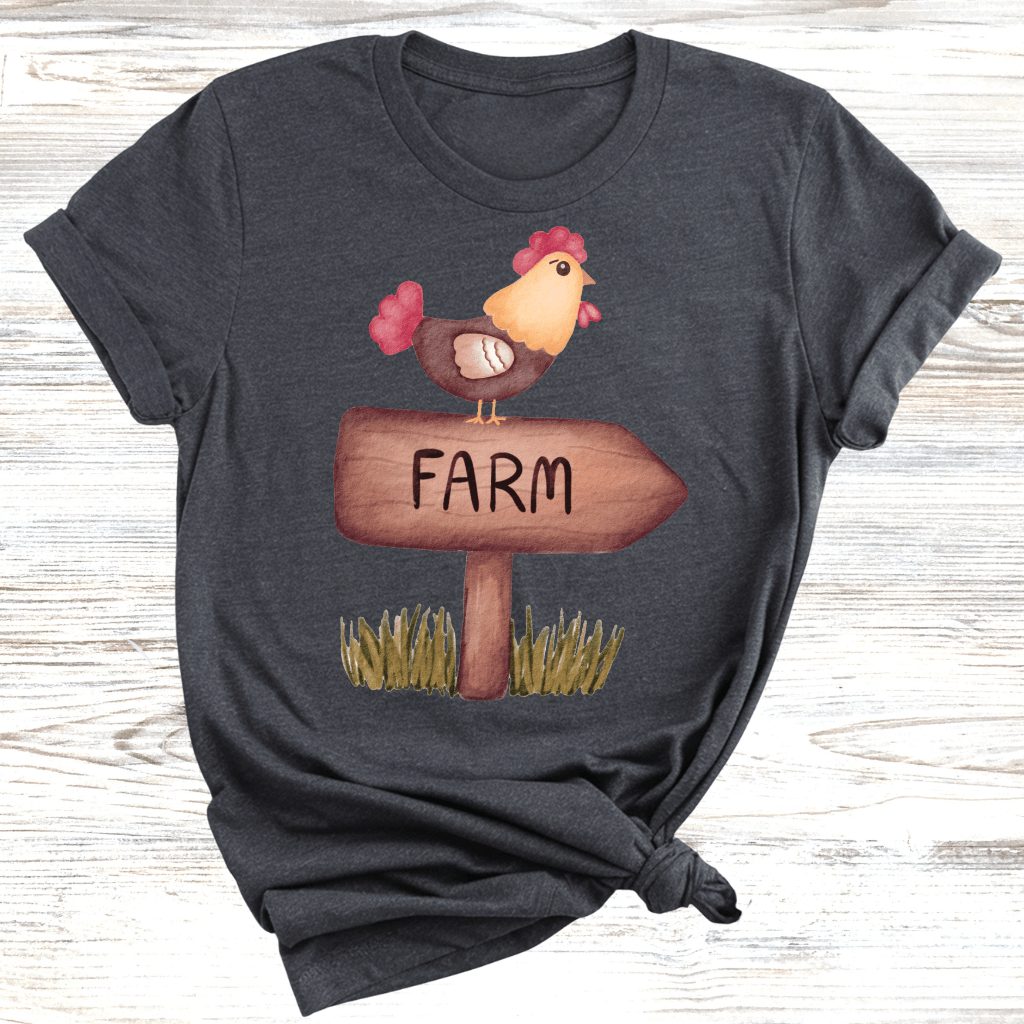 Farm Chicken Sign T-Shirt