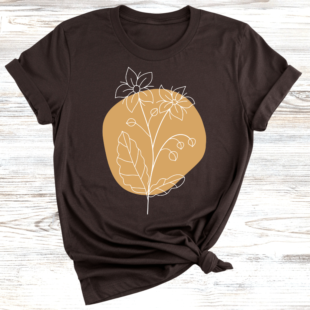 Flower Sketch T-Shirt