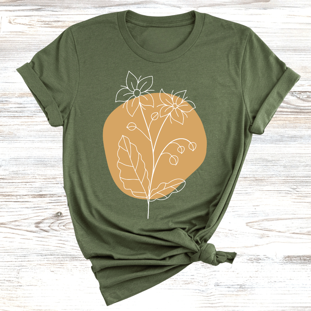 Flower Sketch T-Shirt
