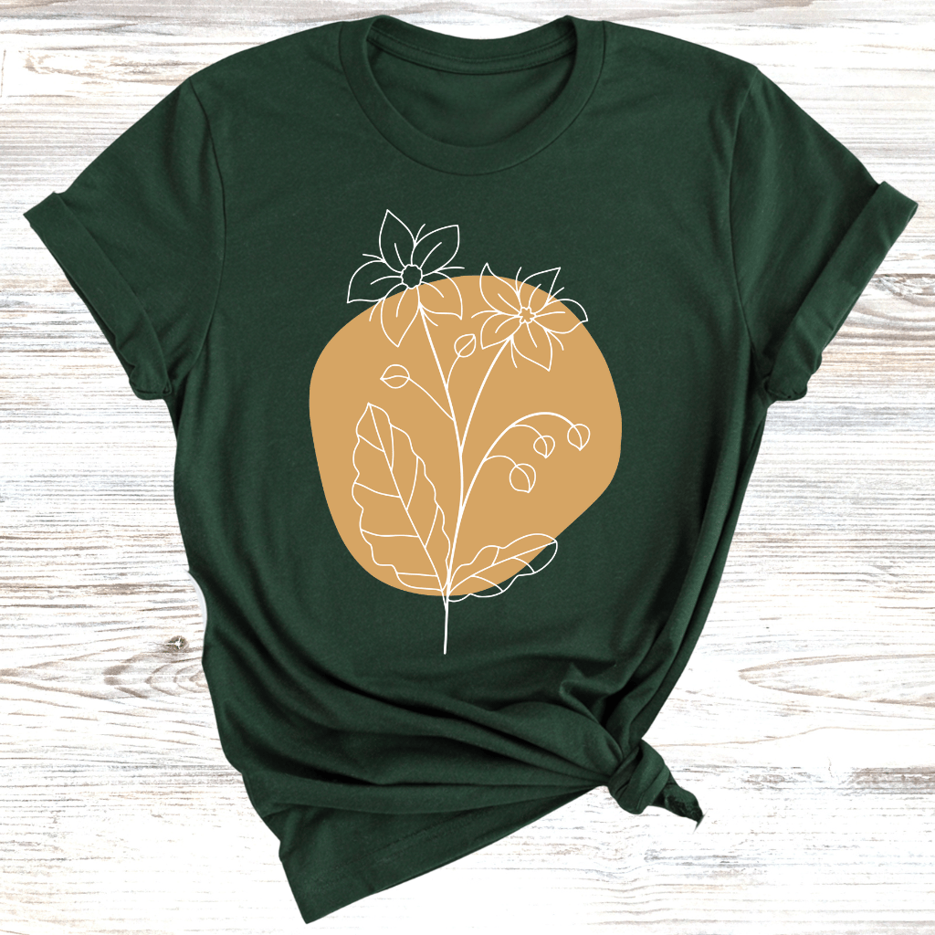 Flower Sketch T-Shirt