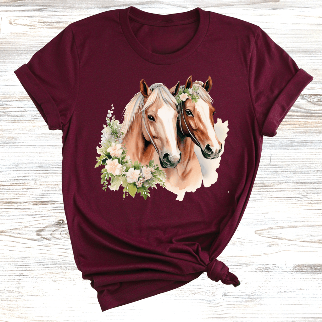 Floral Horse T-Shirt