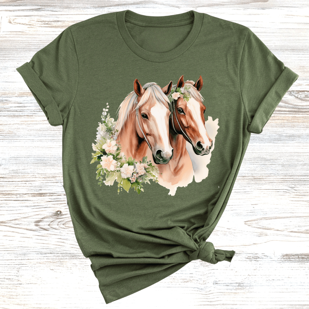 Floral Horse T-Shirt