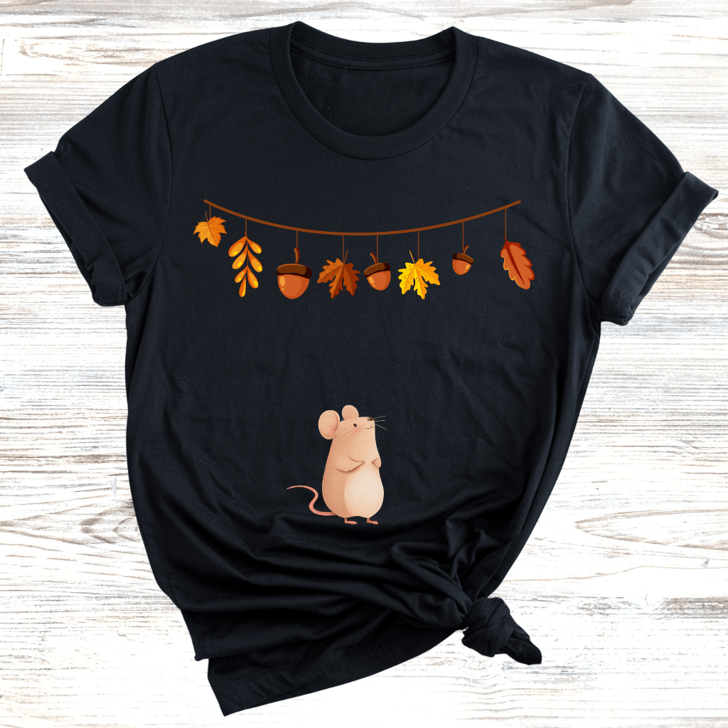 Cozy Fall Mouse T-Shirt