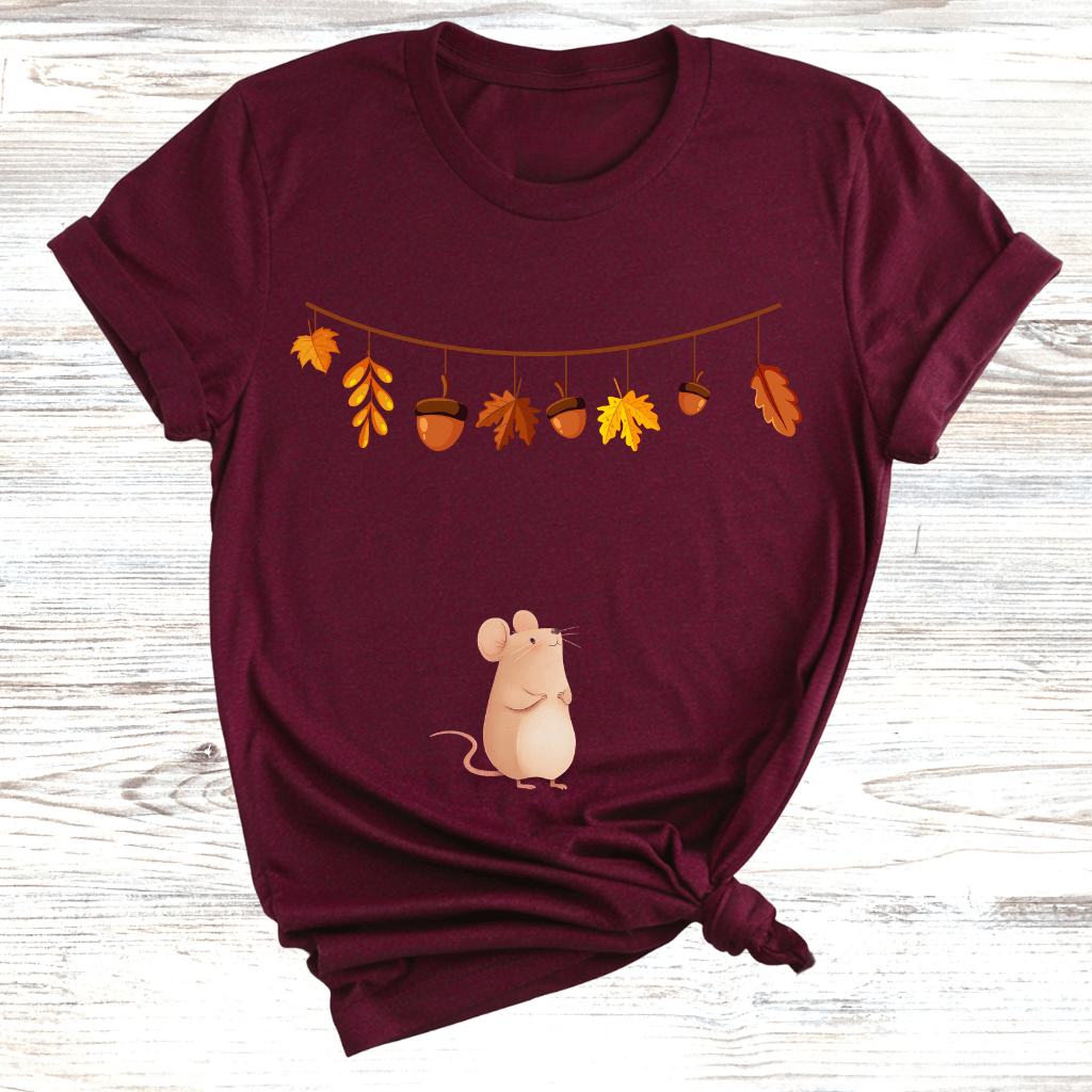 Cozy Fall Mouse T-Shirt