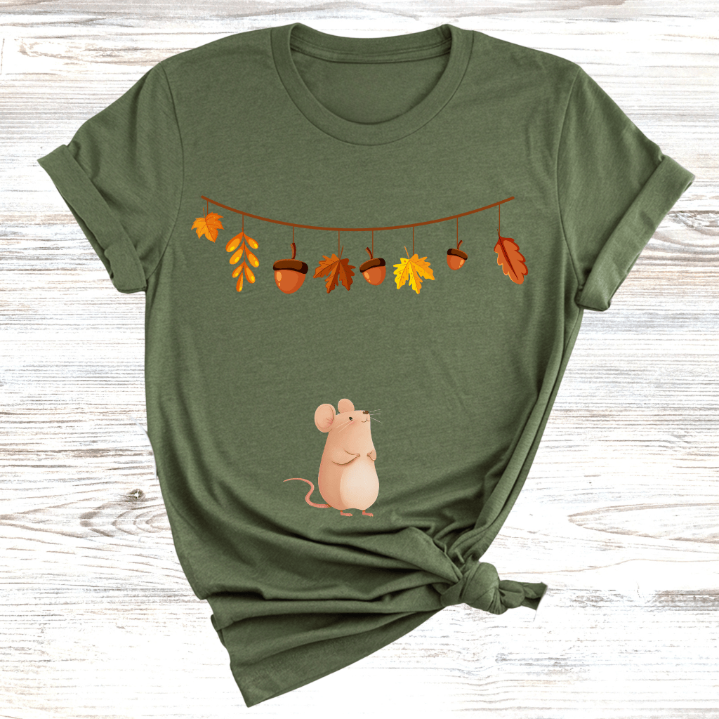 Cozy Fall Mouse T-Shirt