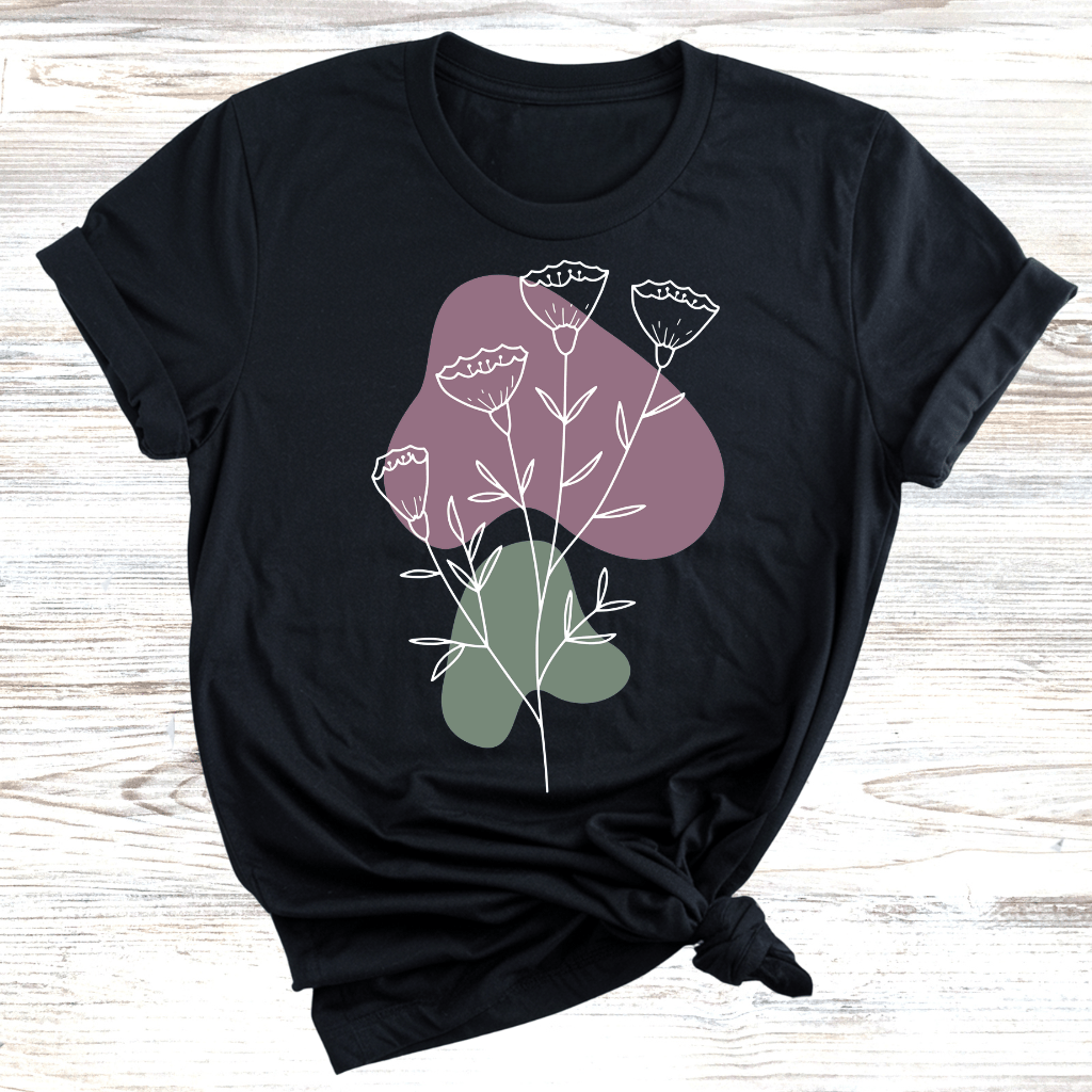 Flower Sketch T-Shirt