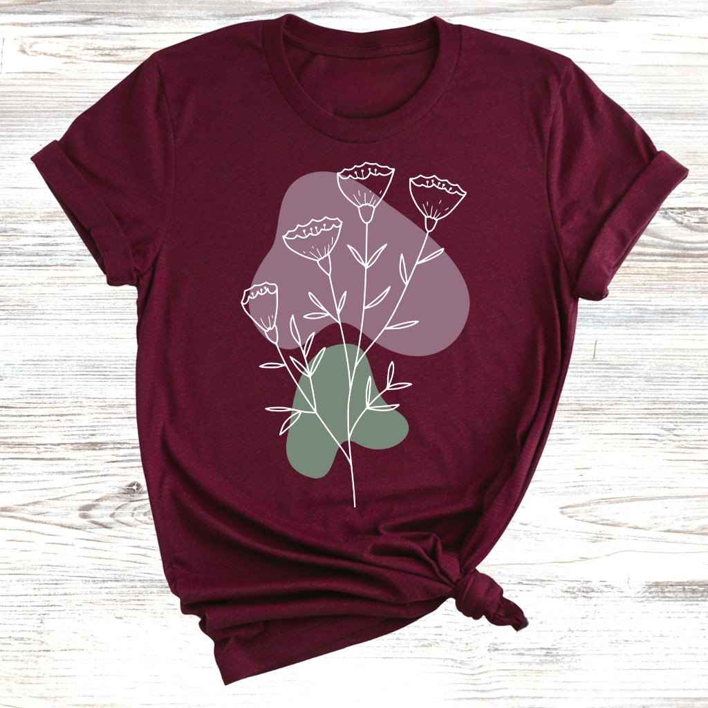 Flower Sketch T-Shirt