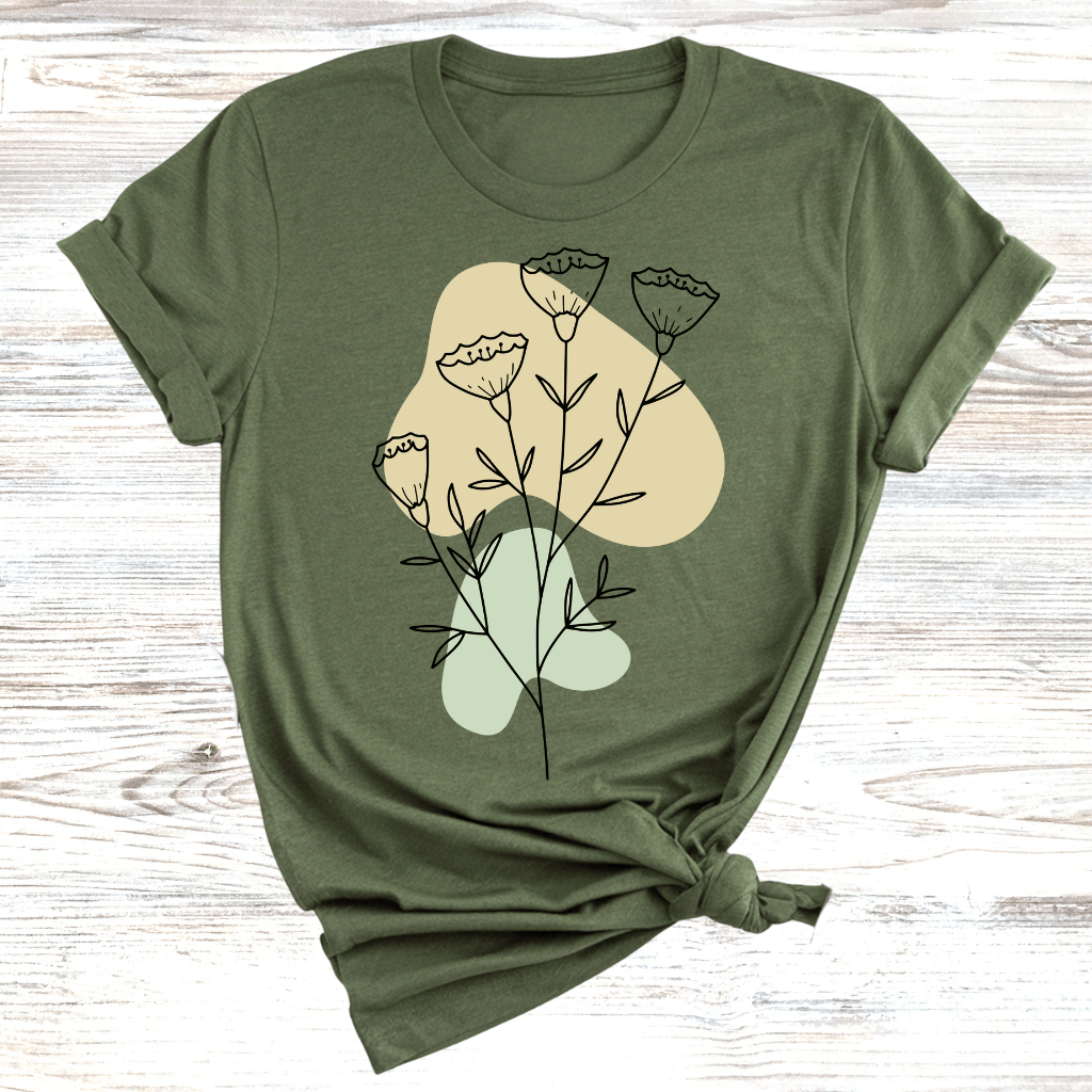 Flower Sketch T-Shirt