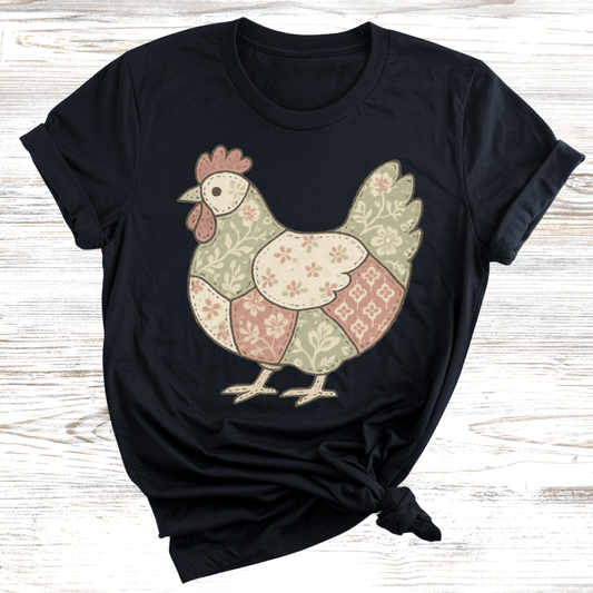 Charming Chicken Quilt T-Shirt