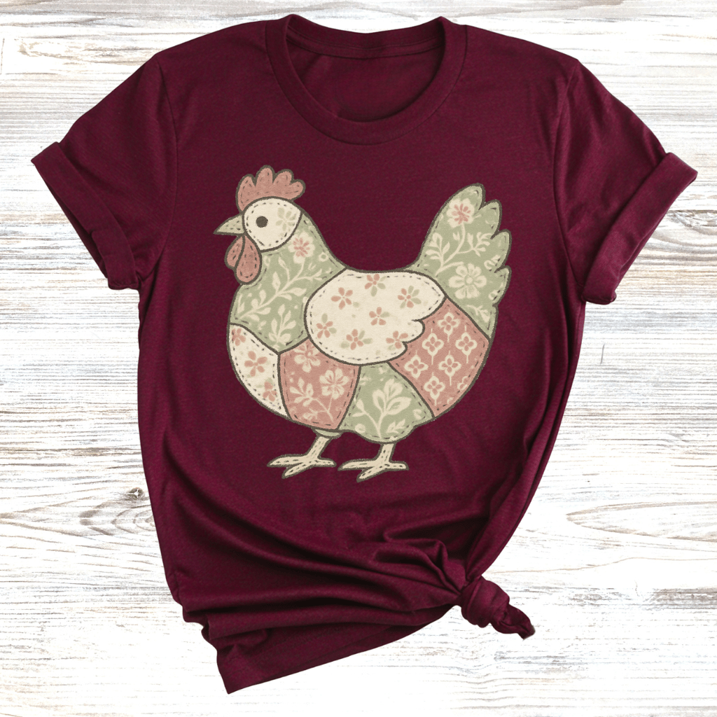 Charming Chicken Quilt T-Shirt