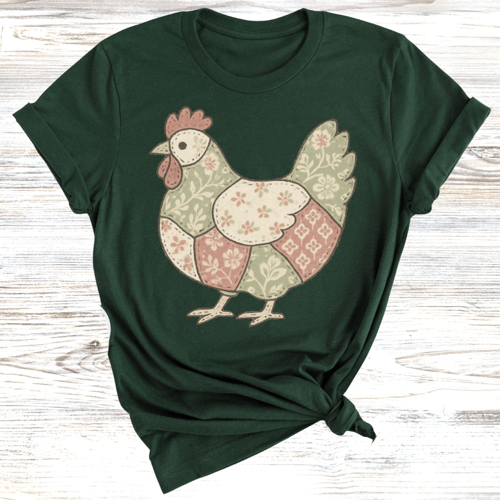 Charming Chicken Quilt T-Shirt