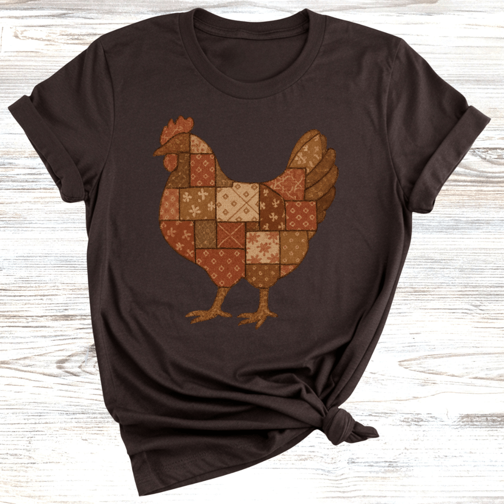 Vintage Quilted Chicken T-Shirt