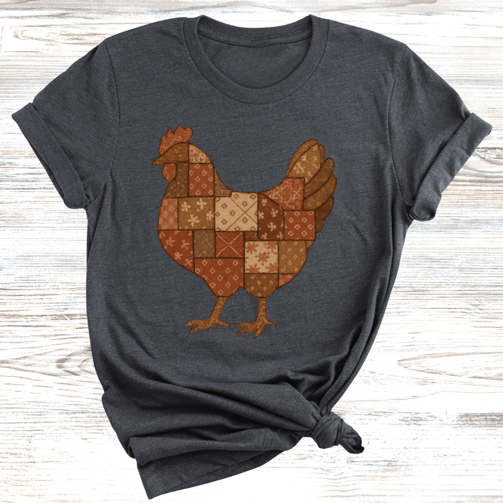 Vintage Quilted Chicken T-Shirt