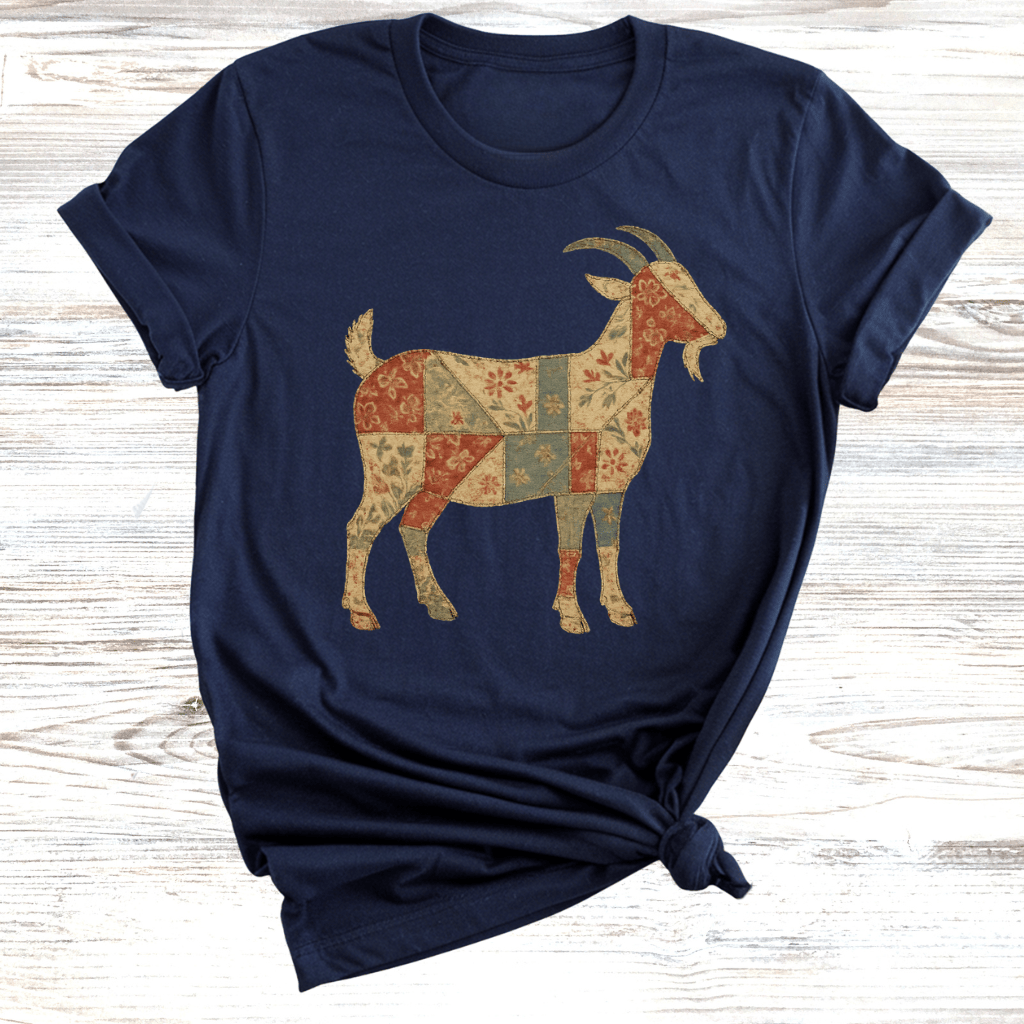 Rustic Goat Quilt T-Shirt