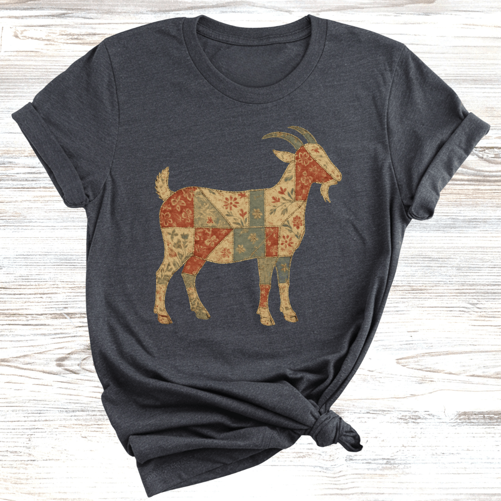 Rustic Goat Quilt T-Shirt