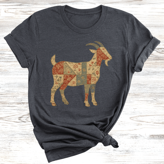 Rustic Goat Quilt T-Shirt