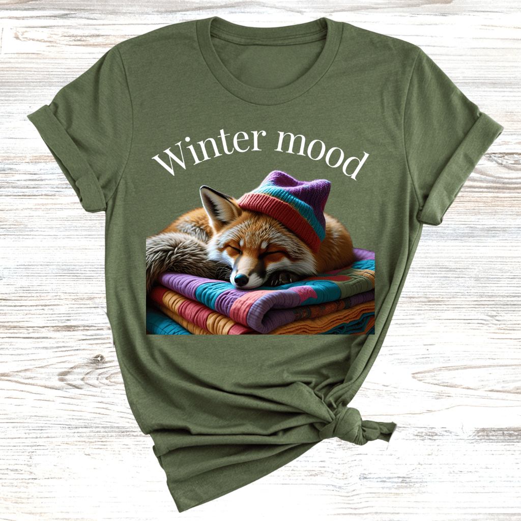 Cozy Winter Fox T-Shirt