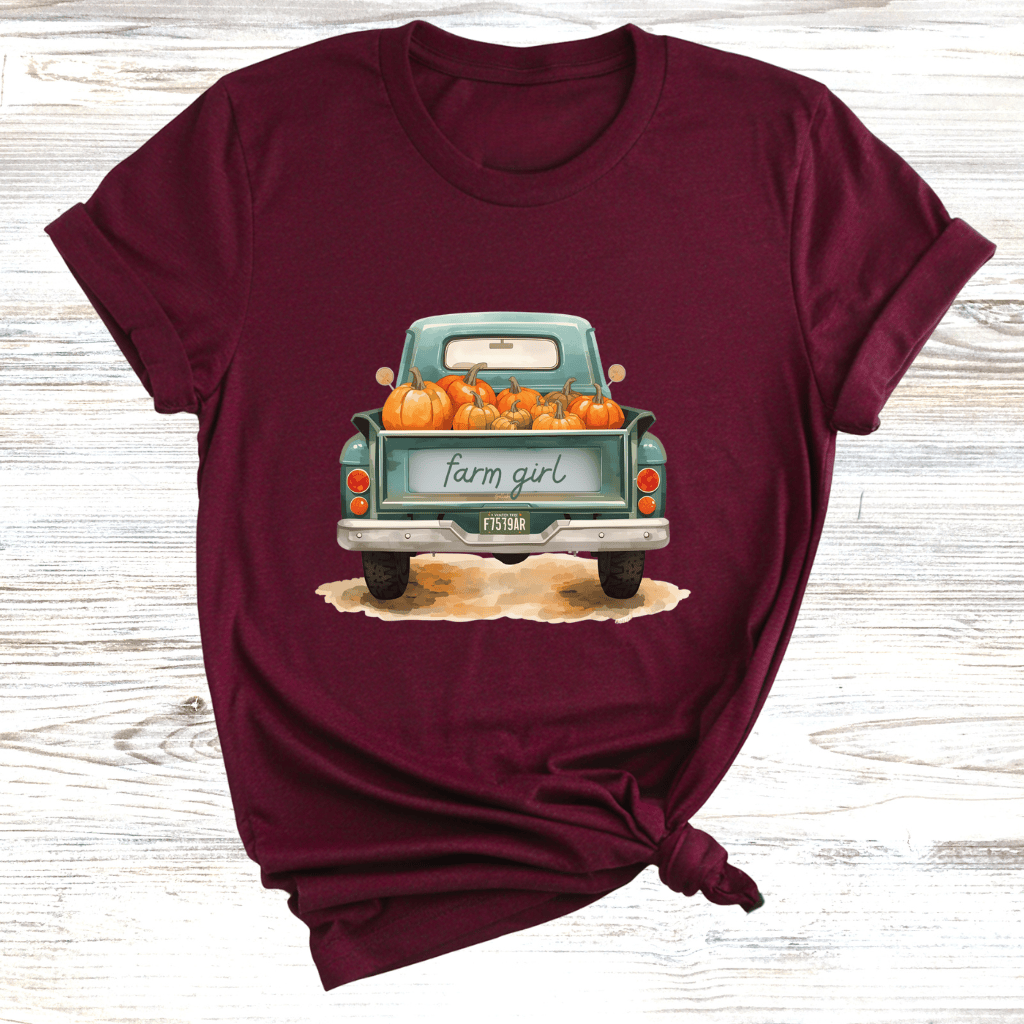 Farm Girl Vintage Truck T-Shirt