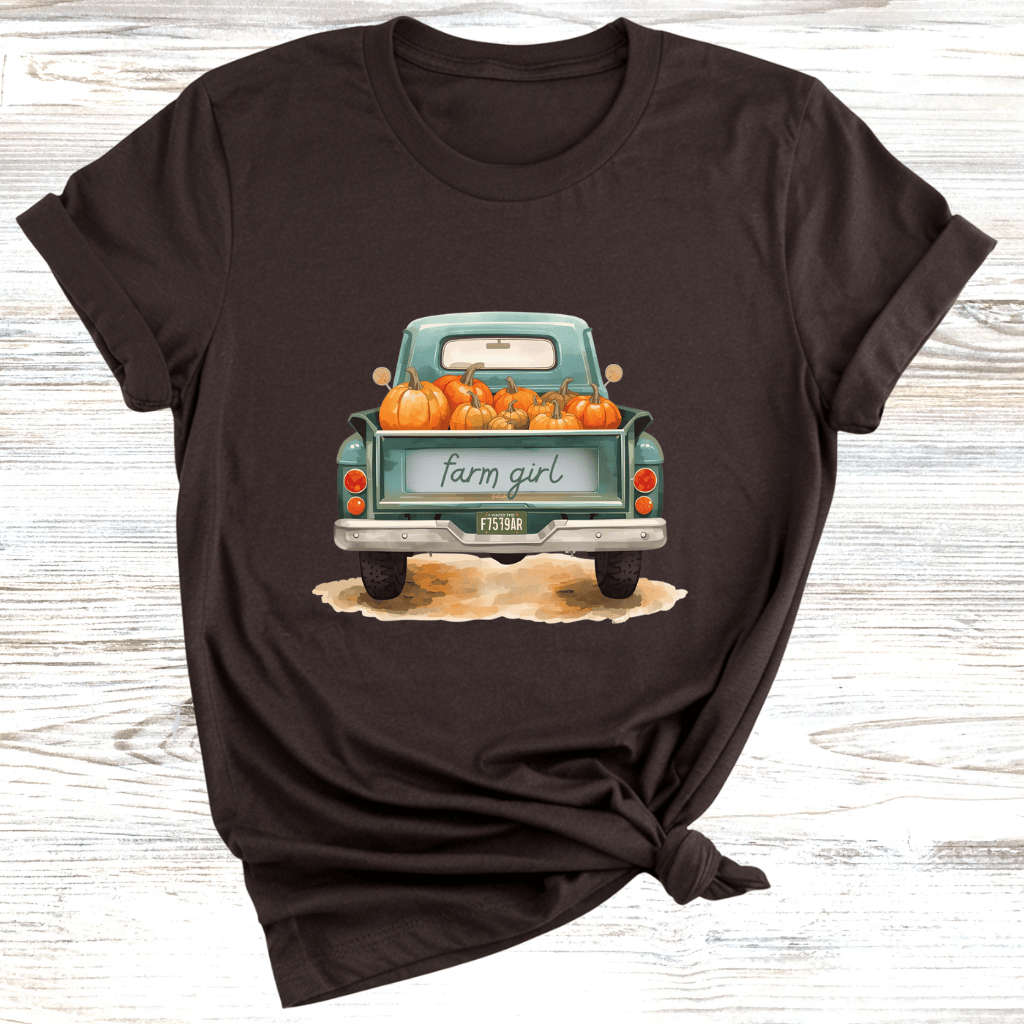 Farm Girl Vintage Truck T-Shirt