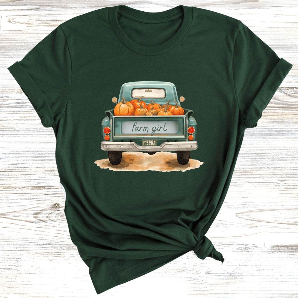 Farm Girl Vintage Truck T-Shirt