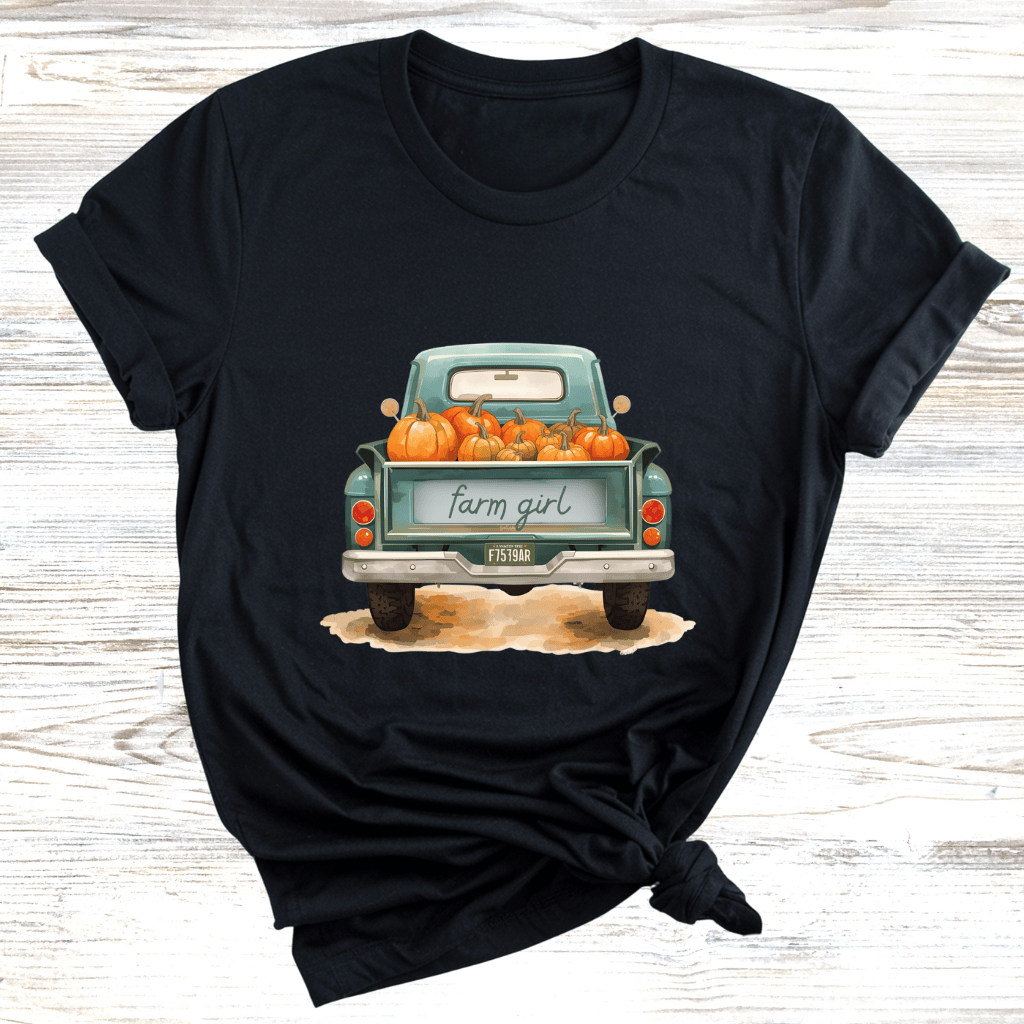 Farm Girl Vintage Truck T-Shirt