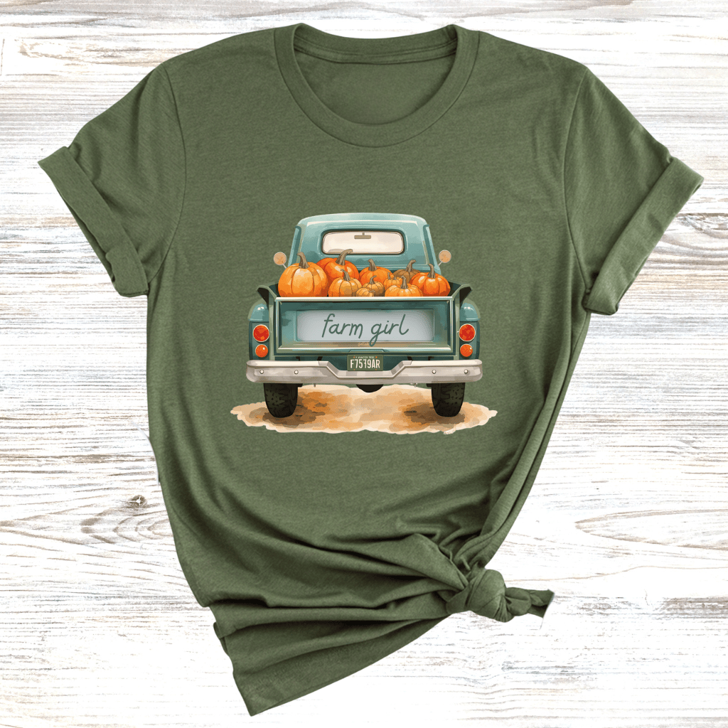 Farm Girl Vintage Truck T-Shirt