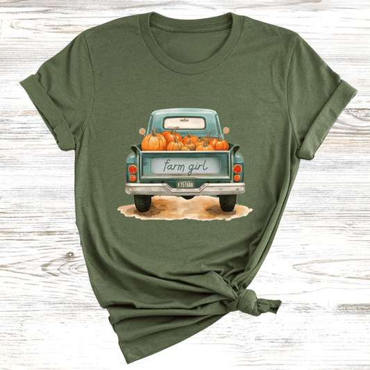 Farm Girl Vintage Truck T-Shirt