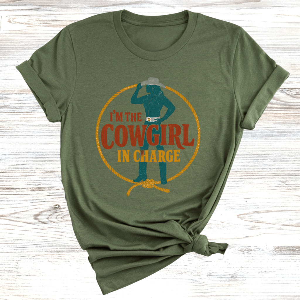 I'm the Cowgirl in Charge T-Shirt