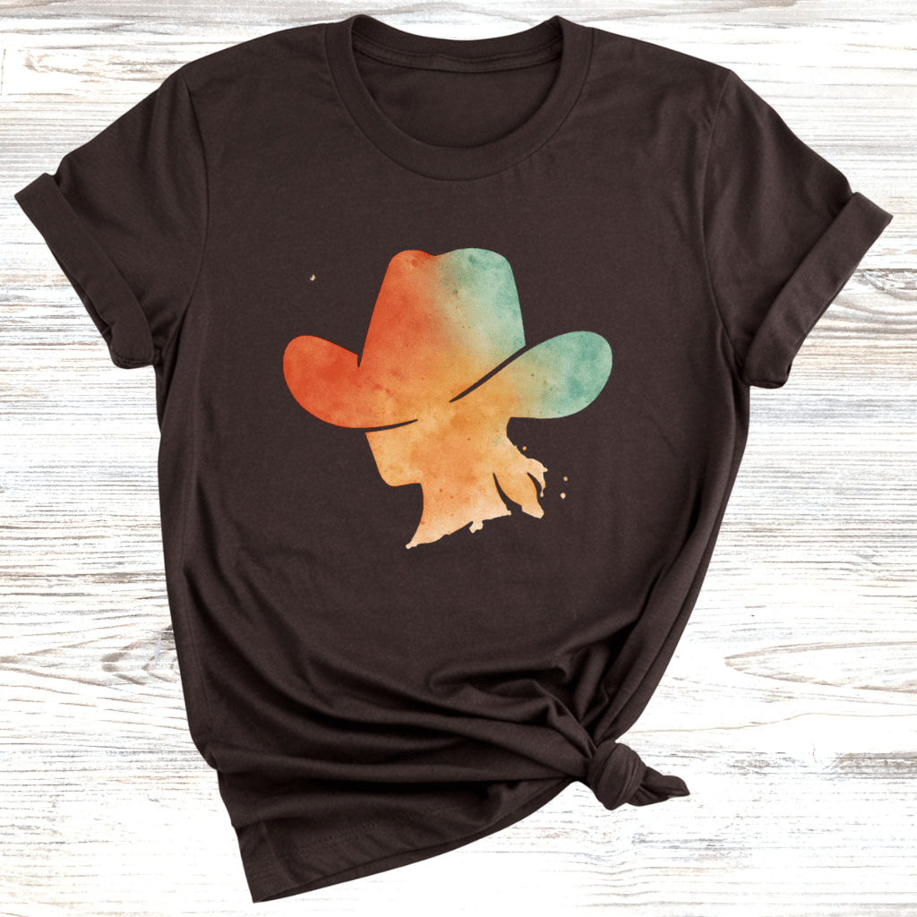 Colorful Cowgirl Hat T-Shirt