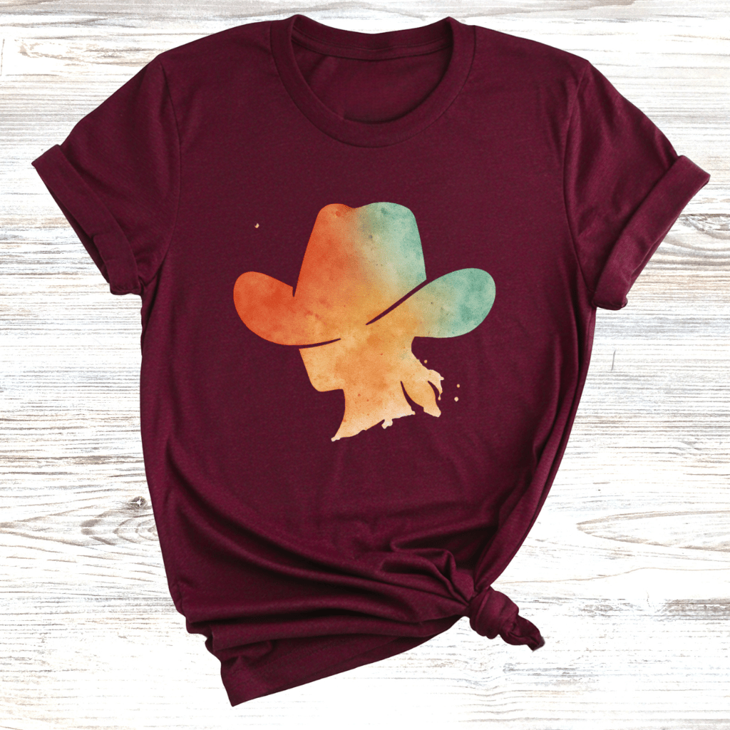 Colorful Cowgirl Hat T-Shirt