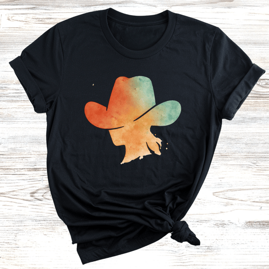 Colorful Cowgirl Hat T-Shirt