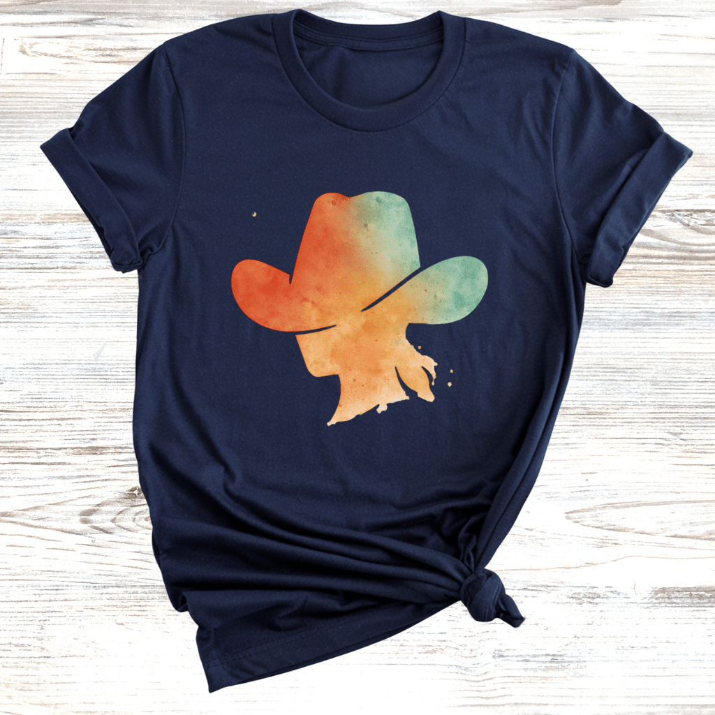 Colorful Cowgirl Hat T-Shirt