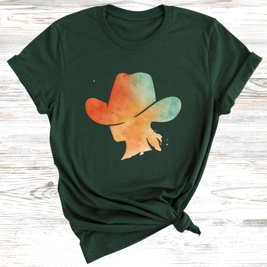 Colorful Cowgirl Hat T-Shirt