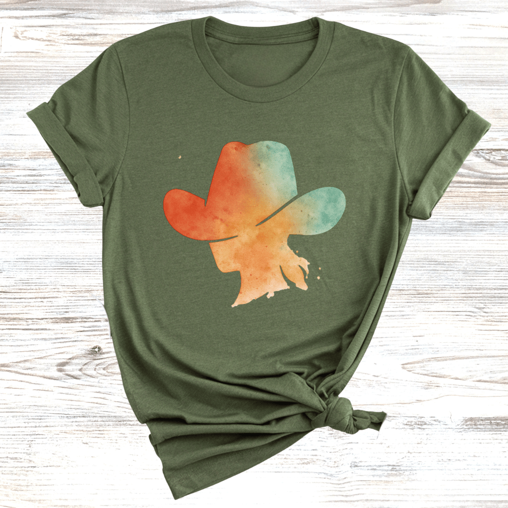 Colorful Cowgirl Hat T-Shirt