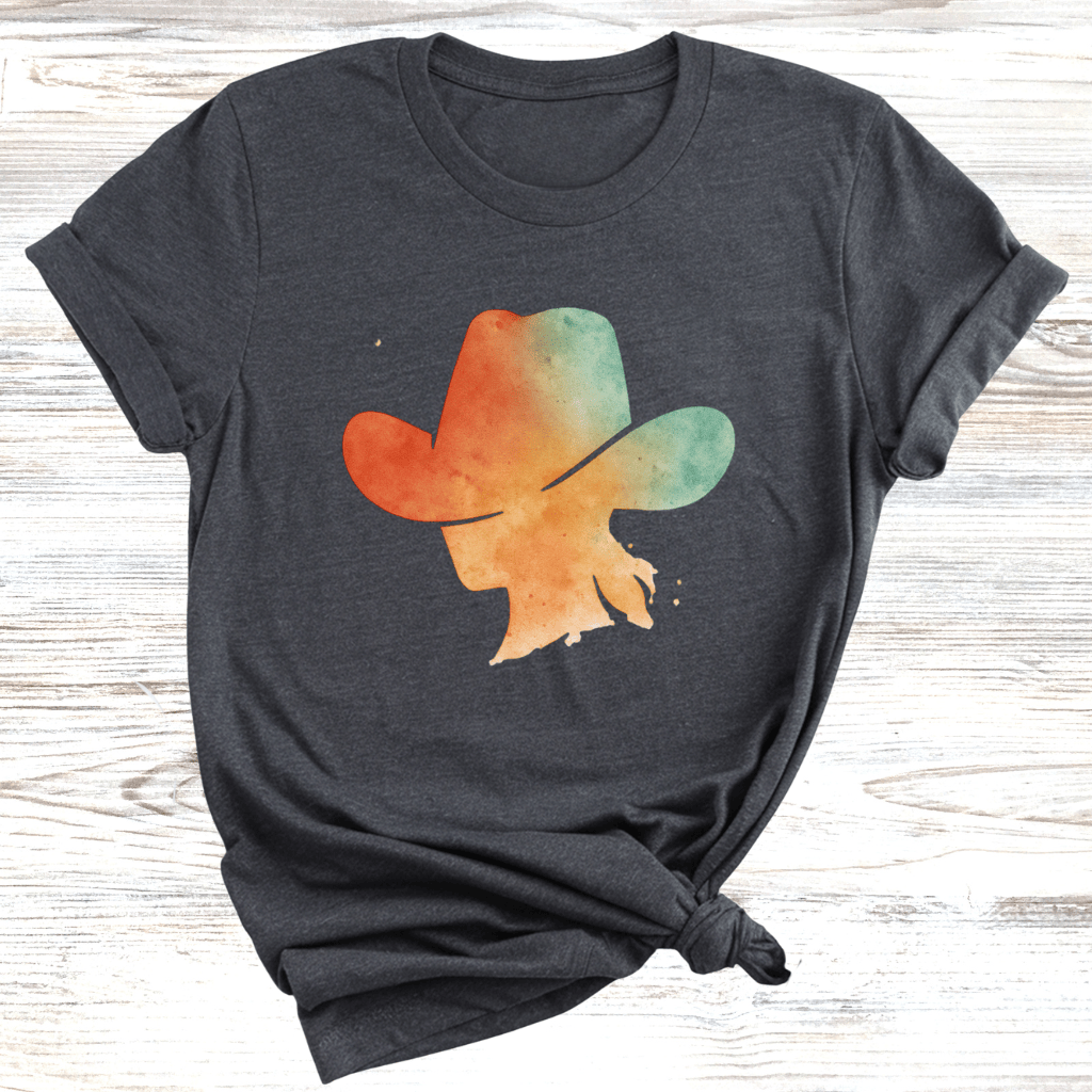 Colorful Cowgirl Hat T-Shirt