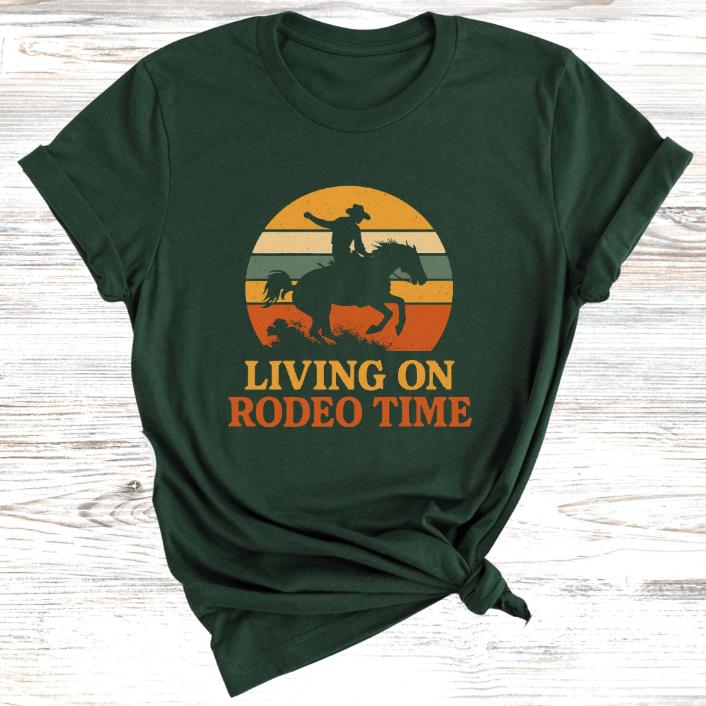 Living on Rodeo Time T-Shirt