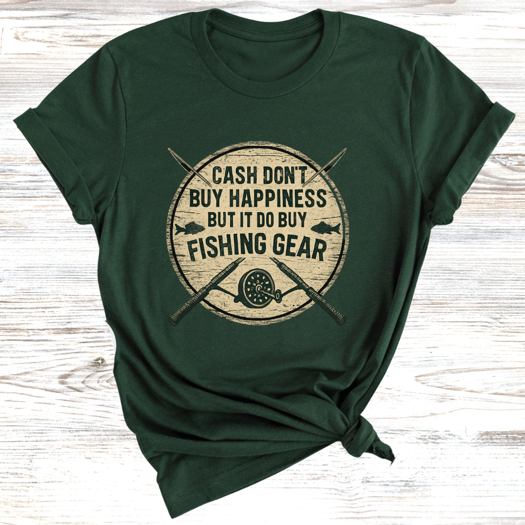 Cash Buys Fishing T-Shirt