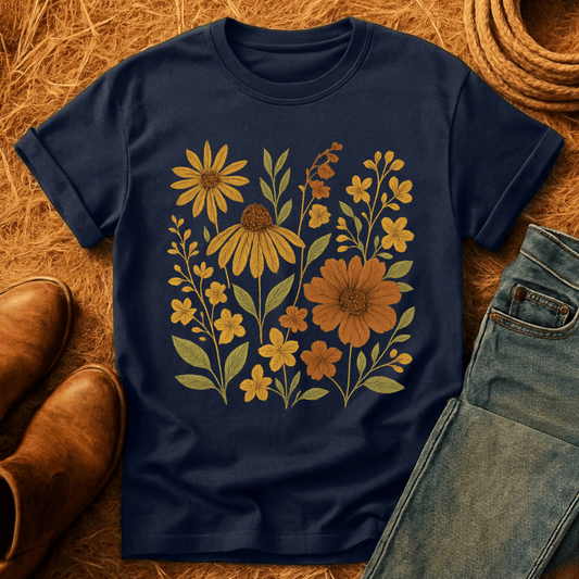 Floral Wildflower Square T-Shirt