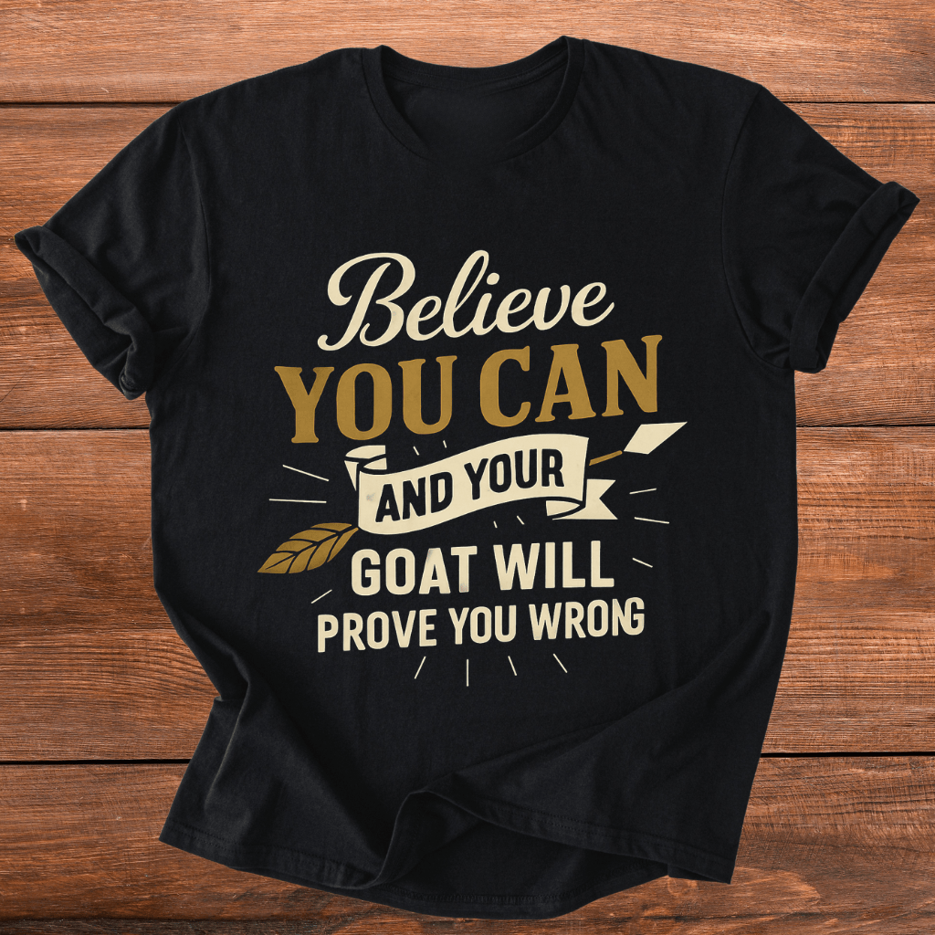 Believe You Can Goat T-Shirt