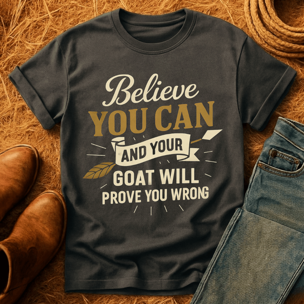 Believe You Can Goat T-Shirt