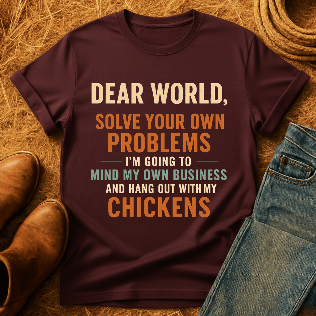 Solve Problems Chicken T-Shirt