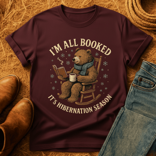 Hibernation Season Booked T-Shirt