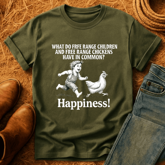 Chicken and Children Happiness T-Shirt