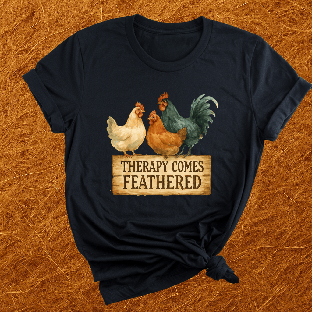 Therapy Comes Feathered T-Shirt
