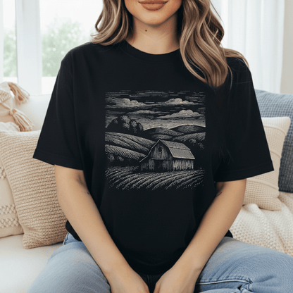 Barn And Farm-scape T-Shirt