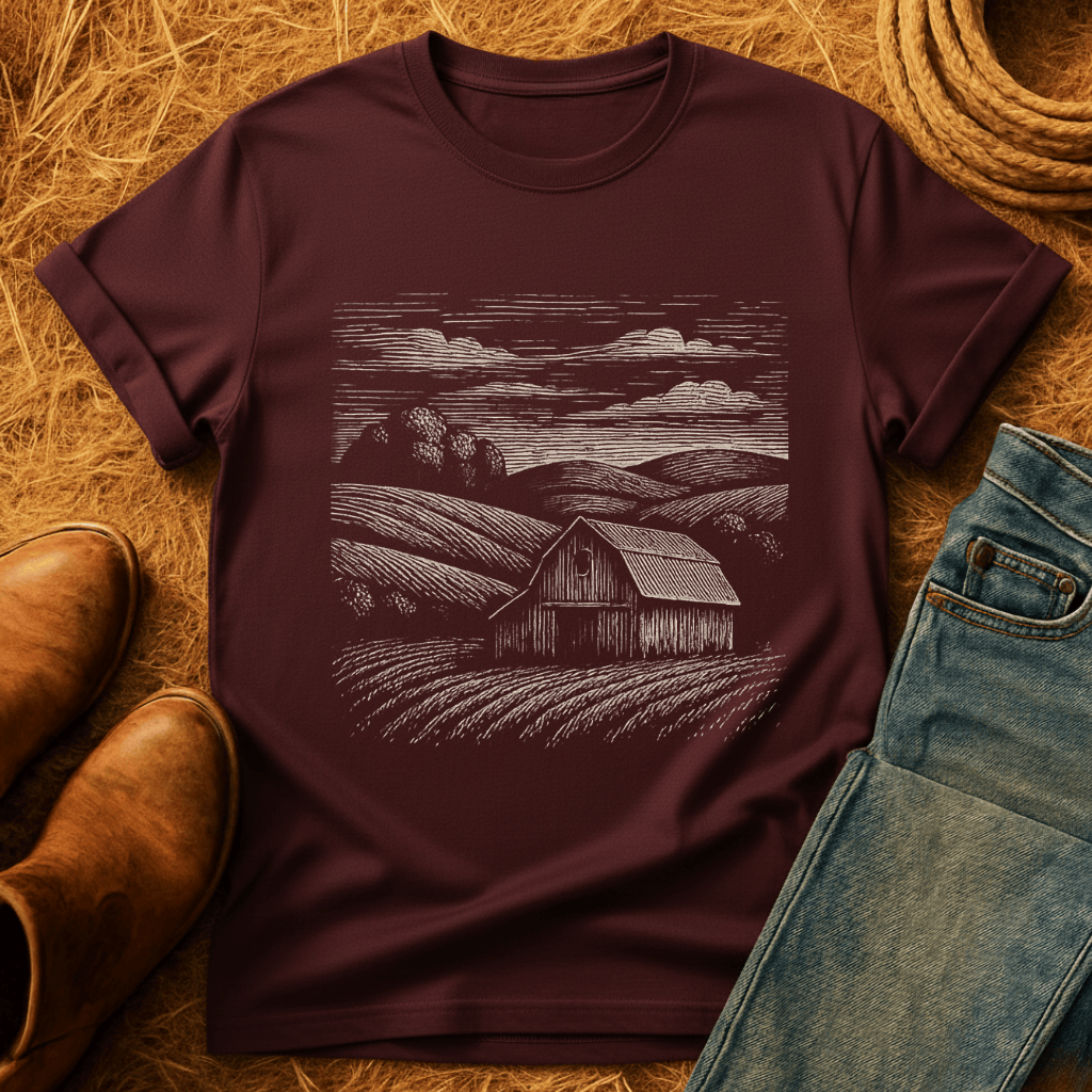 Barn And Farm-scape T-Shirt